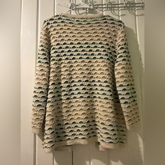 Alfred Dunner Emerald Isle cardigan, tank and necklace-small Like new - Picture 4 of 9